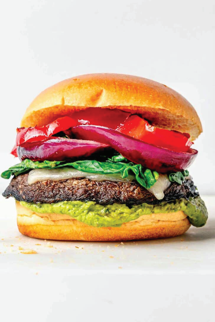 Crunchy Portobello Mushroom Burger